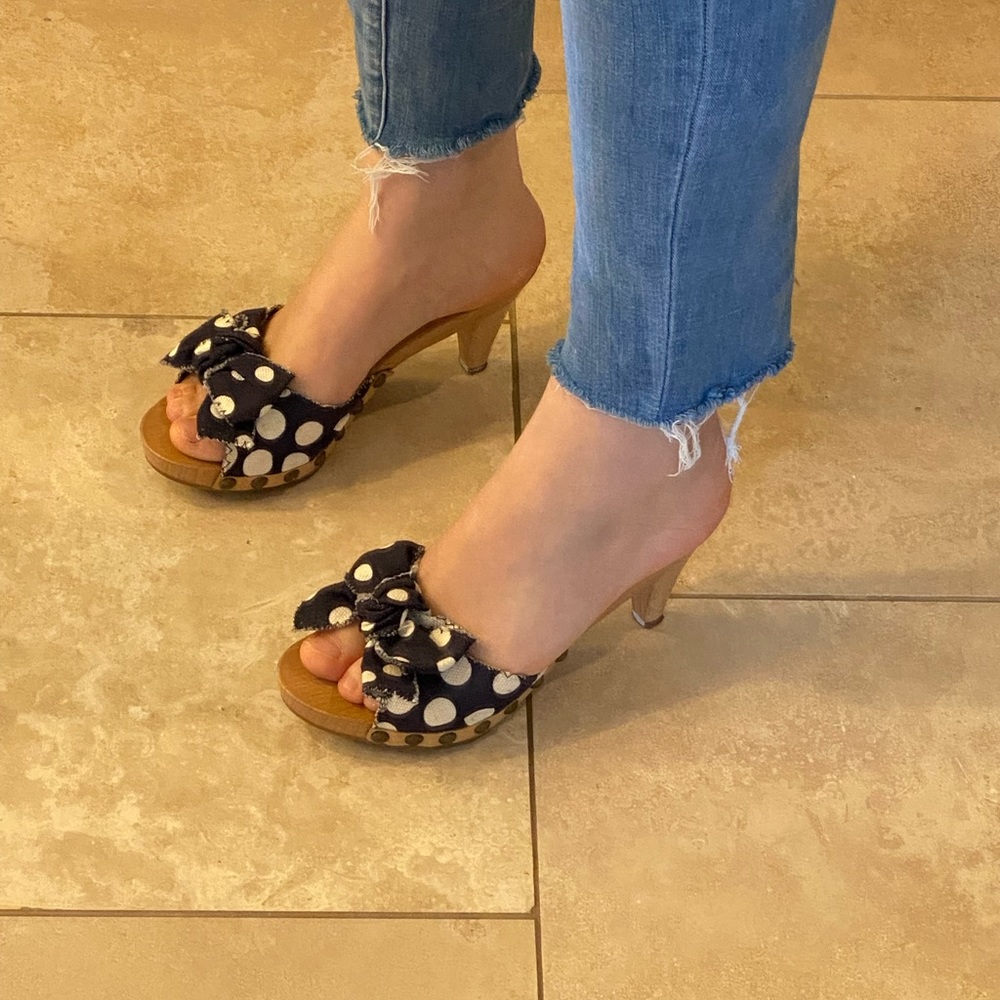 Miu Miu polka dot shoes